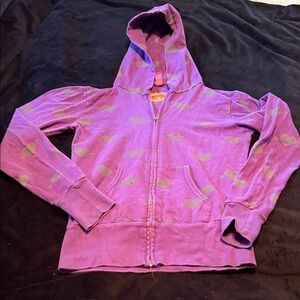 Primp Purple Heart Zip Hoodie🩷